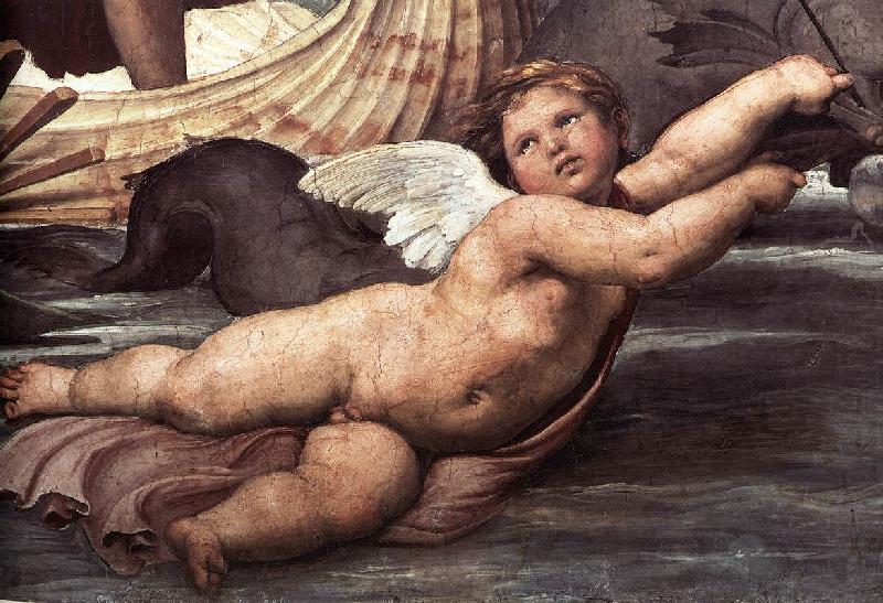 RAFFAELLO Sanzio The Triumph of Galatea (detail) oil painting picture